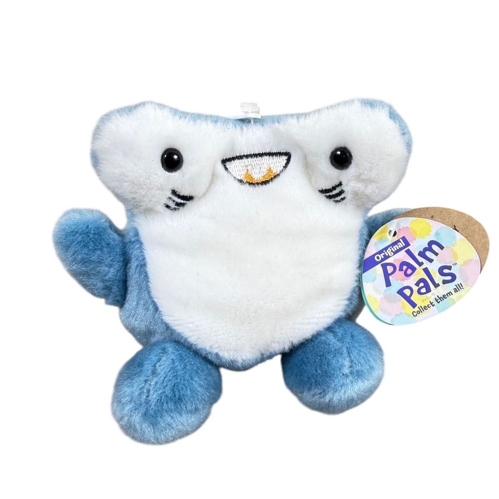 Aurora Palm Pals Huddleston Hammerhead Shark 5"  Blue Aquatic Plush Toy